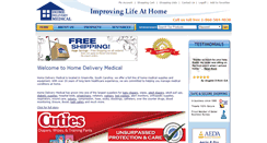 Desktop Screenshot of homedeliverymedical.com